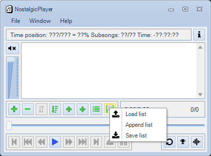 list menu