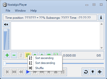 sort menu