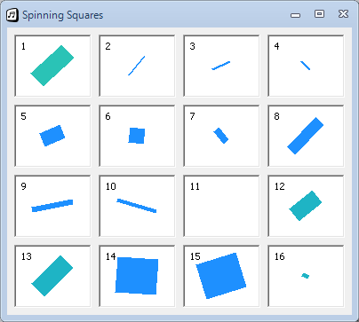 spinning squares